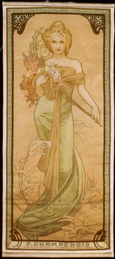 La primavera de Alphonse Mucha