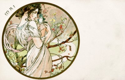 Mayo, 1900 de Alphonse Mucha