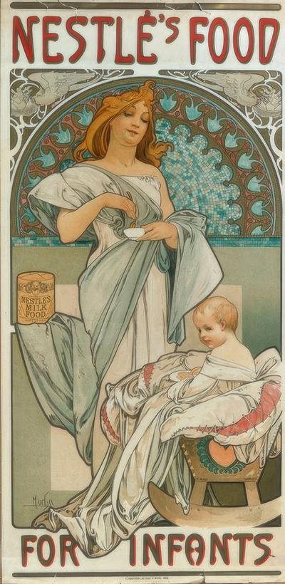 Alimento Nestlé para Infantes de Alphonse Mucha