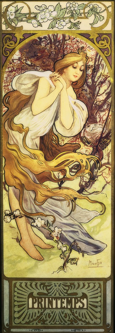 Primavera de Alphonse Mucha