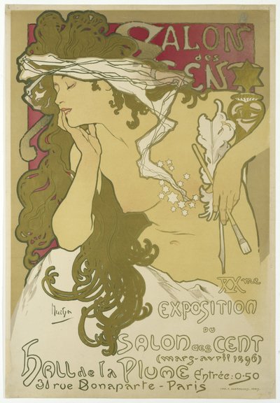 Salon des Cent, XXme Exposition du Salon des Cent, marzo-abril, 1896 de Alphonse Mucha