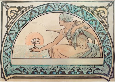 Nenúfar de Alphonse Mucha