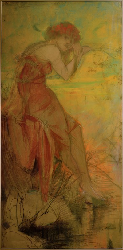 Verano de Alphonse Mucha