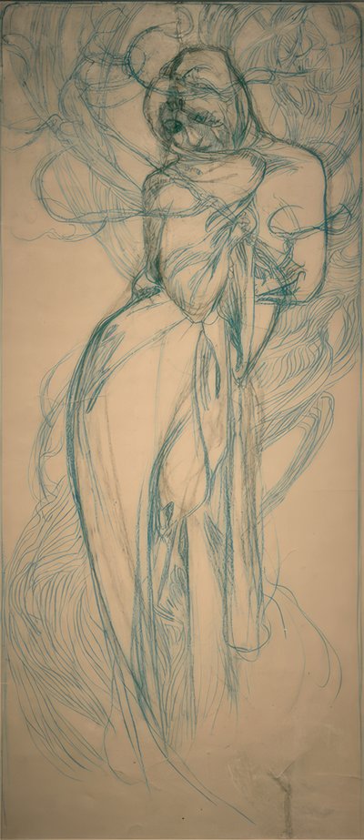 Invierno de Alphonse Mucha