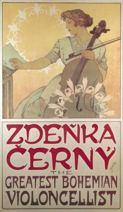 Zdenka Cerny de Alphonse Mucha