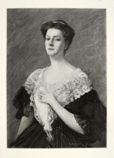 Retrato de una mujer de Alsace Henry Wolf