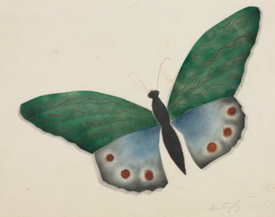 Mariposa (acuarela) de Altha Mary Nims