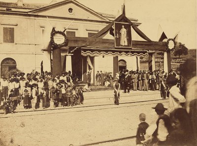 Inauguración de la estación de Ceccano de Altobelli and Molins