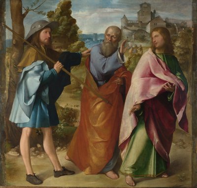 El Camino a Emaús, c. 1516 de Altobello Melone