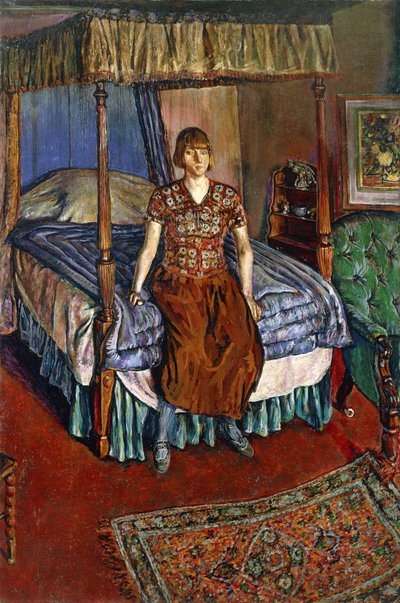 Retrato de un árbol Iris sentado en una cama de cuatro postes de Alvaro Guevara
