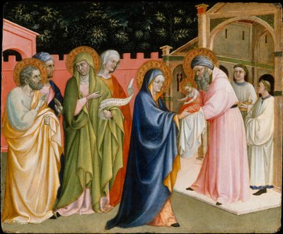 La presentación en el templo, probablemente ca. 1430 de Alvaro Pirez