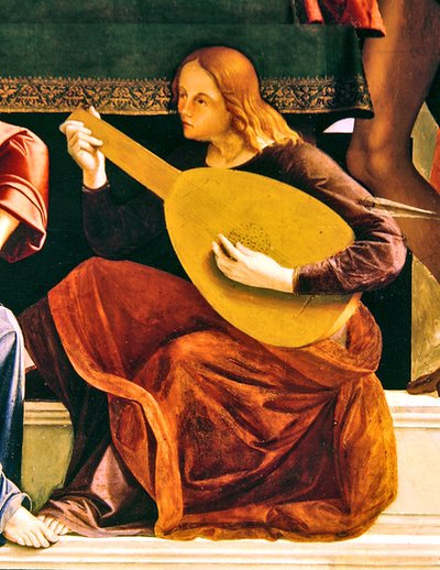 (detalle) del retablo de San Ambrosio de Alvise and Basaiti Marco Vivarini