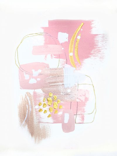 Dorado rosado abstracto de Alyson Storms