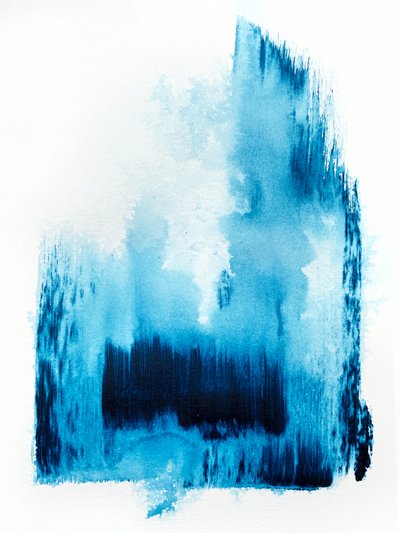 Abstracción en azul intenso de Alyson Storms