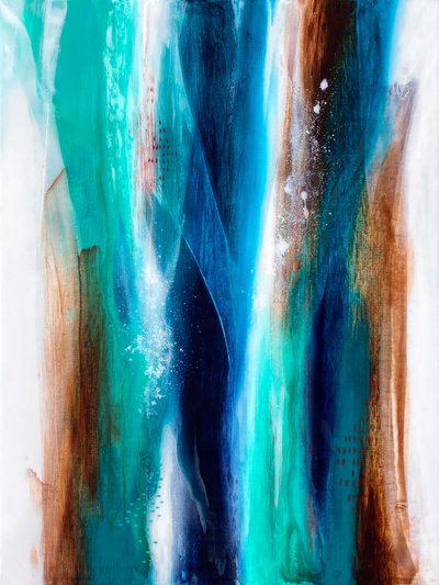 Azules y marrones fluidos de Alyson Storms