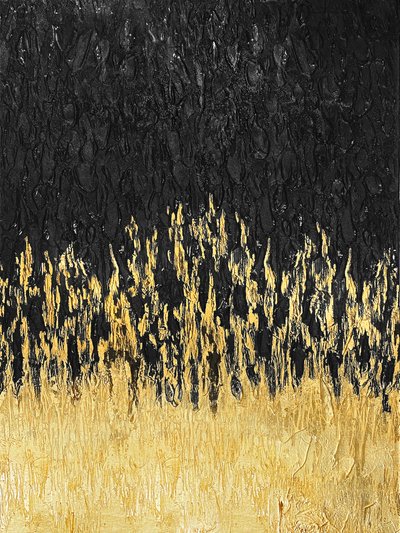 Flujo abstracto dorado de Alyson Storms