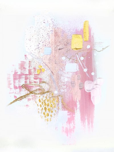 Oro rosa abstracto de Alyson Storms