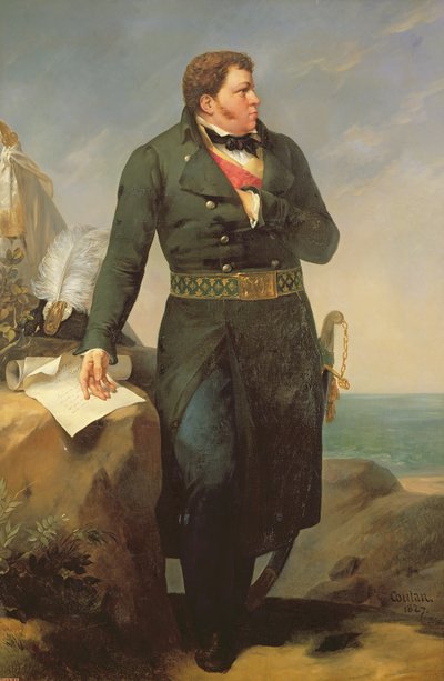 Retrato de Georges Cadoudal (1771-1804) 1827 (óleo sobre lienzo) de Amable Paul Coutan