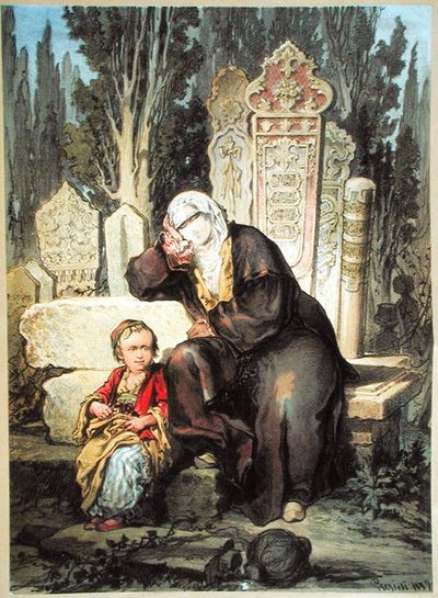 Un Cementerio en Constantinopla de Amadeo Preziosi
