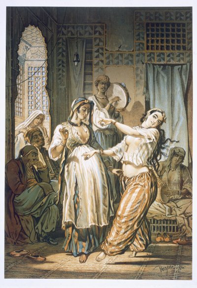 Bailarina egipcia del vientre, de "Souvenir of Cairo". de Amadeo Preziosi