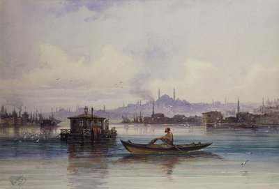 En el Bósforo, 1865 de Amadeo Preziosi