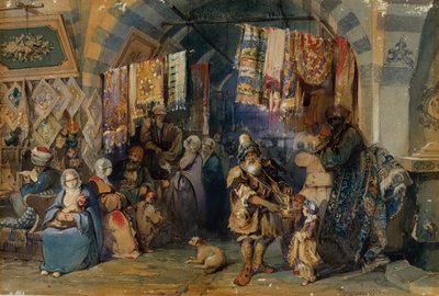 El bazar, Constantinopla de Amadeo Preziosi