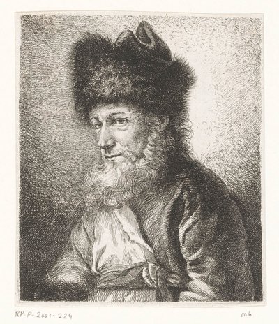 Retrato de Michel Hirsch, rabino de Potsdam de Amalie Baader