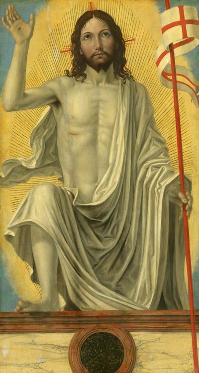 Cristo resucitado de la tumba, c. 1490 de Ambrogio Bergognone