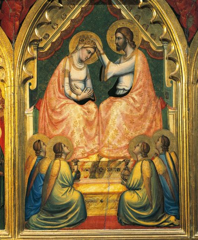 Coronación de la Virgen de Ambrogio Bondone (workshop) Giotto