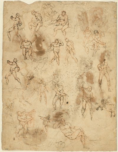 Estudios de Figuras de Ambrogio Figino