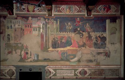 Alegoría del mal gobierno, 1388-40 de Ambrogio Lorenzetti