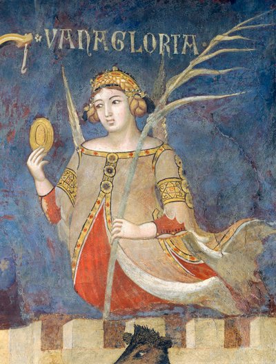 Alegoría del Mal Gobierno, vanagloria (detalle) de Ambrogio Lorenzetti
