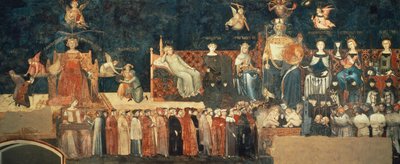 Alegoría del Buen Gobierno (detalle) de Ambrogio Lorenzetti