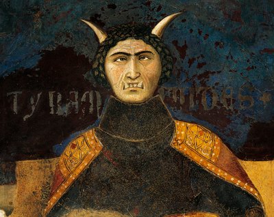 Alegoría del mal gobierno, tiranía (detalle) de Ambrogio Lorenzetti