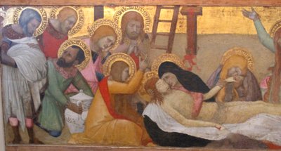 Ambrogio lorenzetti, virgen con el niño y santas m. maddalena y marta, compianto, 02 de Ambrogio Lorenzetti