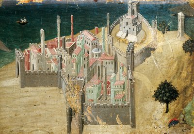 Ciudad junto al mar de Ambrogio Lorenzetti