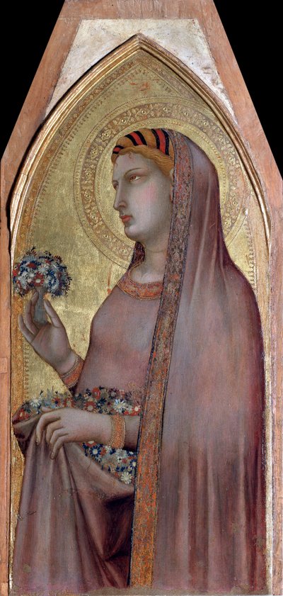 Dorotea de Cesarea o Dorotea (del Políptico de la Virgen y el Niño) de Ambrogio Lorenzetti