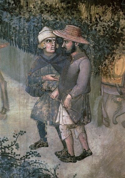 Efectos del Buen Gobierno en el Campo (detalle) de Ambrogio Lorenzetti