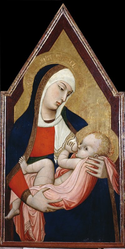 Madonna de la Leche, entre 1325 y 1348 de Ambrogio Lorenzetti