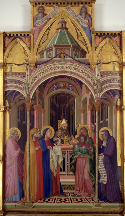 La presentación en el templo, 1342 de Ambrogio Lorenzetti