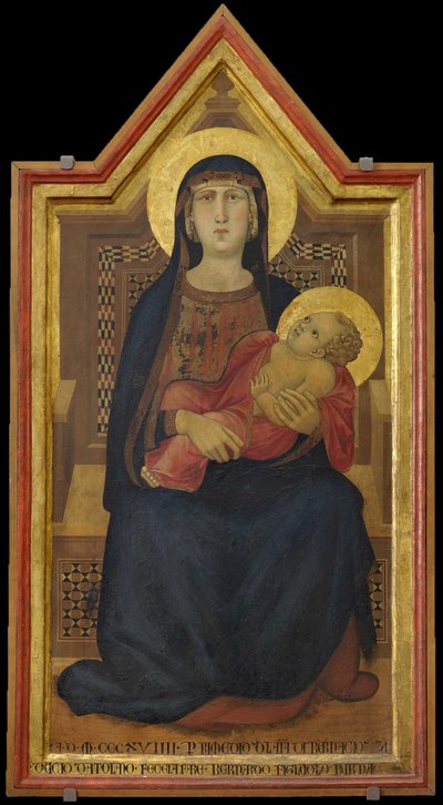 La Virgen y el Niño entronizados de Ambrogio Lorenzetti