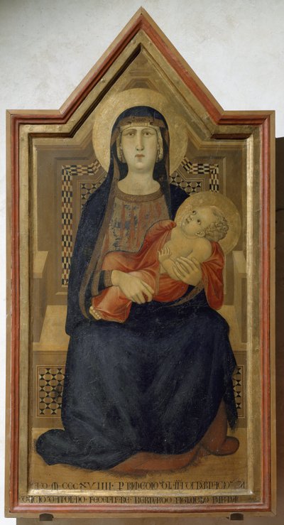 Virgen María y el Niño Jesús de Ambrogio Lorenzetti