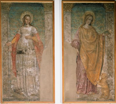 Santa Inés de Roma y Santa Martina de Roma de Ambrogio da Fossano (c.1460 1523)