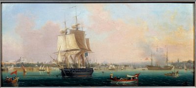 La Belle Choule llegando a Constantinopla de Ambroise Louis Garneray