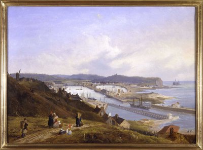 El puerto de Boulogne por Louis Garneray, sd. circa 1820 de Ambroise Louis Garneray