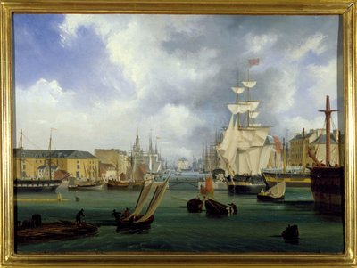 El puerto de Le Havre, el Gran estanque, por Louis Garneray, sd. circa 1820 de Ambroise Louis Garneray
