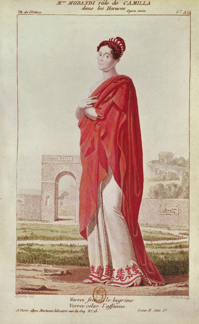 Madame Morandi en el papel de Camille, del Acto I Escena 2 de 