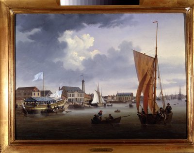 El puerto de Lorient - por Louis Garneray, circa 1820 de Ambroise Louis Garneray