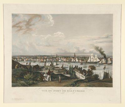 Vista del Puerto de Baltimore de Ambroise Louis Garneray