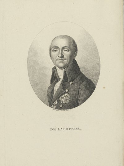 Bernard-Germain-Etienne de la Ville-sur-Illon, conde de Lacépède 1756-1815, c. 1810 de Ambroise Tardieu